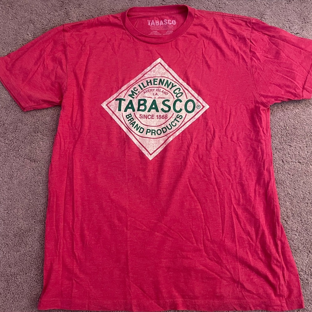 Tabasco Size Large Red Tshirt